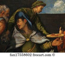212 Art Print - Supper At Emmaus. Detail