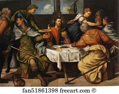 212 Art Print - Supper At Emmaus