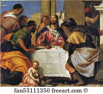 66 Art Print - Supper At Emmaus