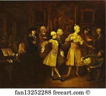 Progress Art Print - Surrounded By Artists And Professors. (A Rake's Progress)