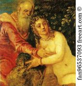 Susanna And The Elders Art Print - Susanna And The Elders. Detail