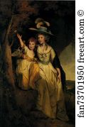 Hurt Art Print - Susannah Hurt With Her Daughter Mary Anne