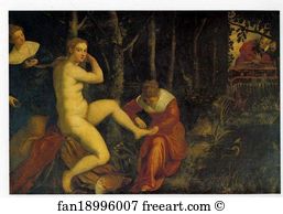 238 Art Print - Suzanna At Her Bath