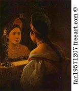 Nizhniy Novgorod Art Print - Svetlana Guessing On Her Future