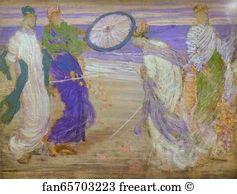 Gallery Art Print - Symphony In Blue And Pink