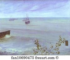 Océan Art Print - Symphony In Gray And Green: The Ocean