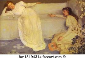 1865 Oil On Canvas Barber Institute Of Fine Arts Art Print - Symphony In White, No. 3