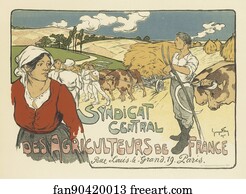 Georges Fay Art Print - Syndicat Central Des Agriculteurs De France
