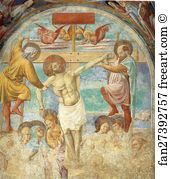 Benozzo Gozzoli Art Print - Tabernacle Of The Condemned. Detail