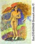Watercolor Art Print - Tahitian Eve