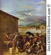 Bulls Art Print - Taming Of The Bulls