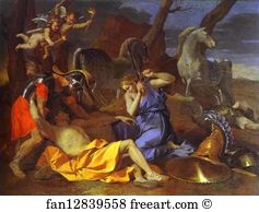 University Of Birmingham Art Print - Tancrede And Erminia