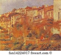 Cagnes Art Print - Terrace At Cagnes
