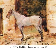 49 Art Print - Tethered Horse