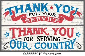 Free Thank You For Your Service Art Prints And Artworks Freeart