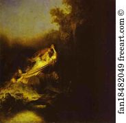 1631 Oil On Panel Art Print - The Abduction Of Proserpine