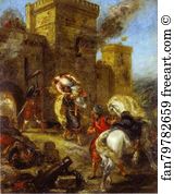1858 Art Print - The Abduction Of Rebecca