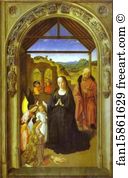 Dieric Bouts The Elder Art Print - The Adoration Of The Angels
