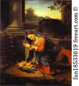 The Adoration Of The Child Art Print - The Adoration Of The Child