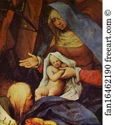 1564 Oil On Panel National Gallery Art Print - The Adoration Of The Kings. Detail