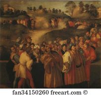 1519 1520 Art Print - The Adoration Of The Magi. Detail