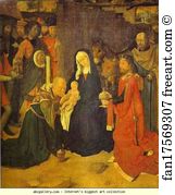Gerard David Art Print - The Adoration Of The Magi