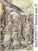 Martin Schongauer Art Print - The Adoration Of The Magi