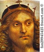 1500 Collegio Di Cambio Art Print - The Almighty With Prophets And Sibyls. Detail