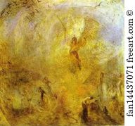 1846 Oil On Canvas Art Print - The Angel, Standing In The Sun