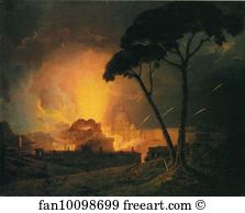 Girandola Art Print - The Annual Girandola, At The Castle Of St. Angelo, Rome