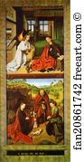 Annunciation Triptych Art Print - The Annunciation And The Nativity