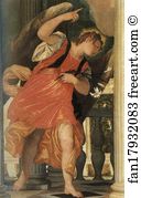 The Annunciation Detail Art Print - The Annunciation. Detail