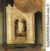 The Annunciation Detail Art Print - The Annunciation. Detail