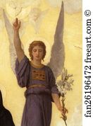 The Annunciation Detail Art Print - The Annunciation. Detail
