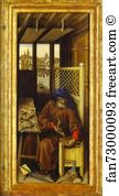 Annunciation Right Panel Art Print - The Annunciation. (The Merode Altarpiece). The Right Panel Of The Triptych