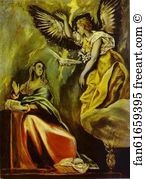 Oil On Canvas Szepmuveseti Muzeum Art Print - The Annunciation