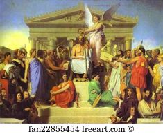The Apotheosis Of Homer Art Print - The Apotheosis Of Homer