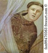 Apparition Art Print - The Apparition To Brother Augustin And The Bishop. Detail