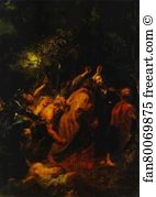 Arrested Art Print - The Arrest Of Christ