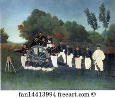 R Art Print - The Artillerymen