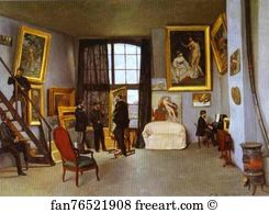 Frederic Art Print - The Artist's Studio, Rue De La Condamine