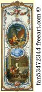 1750 1752 Art Print - The Arts And Sciences. Painting And Sculpture