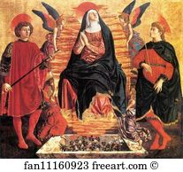Julian Art Print - The Assumption Of The Virgin With Ss. Julian And Miniato