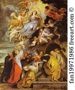 Assumption Art Print - The Assumption Of The Virgin