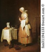 Nurse Art Print - The Attentive Nurse