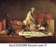 Attributes Art Print - The Attributes Of The Arts And Their Rewards