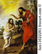 Christ Art Print - The Baptism Of Christ