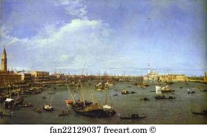 1738 Art Print - The Basin Of St. Mark