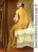 1808 Oil On Canvas Louvre Art Print - The Bather Of Valpinçon