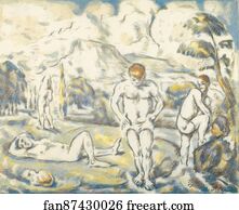 The Bathers Art Print - The Bathers (Large Plate)